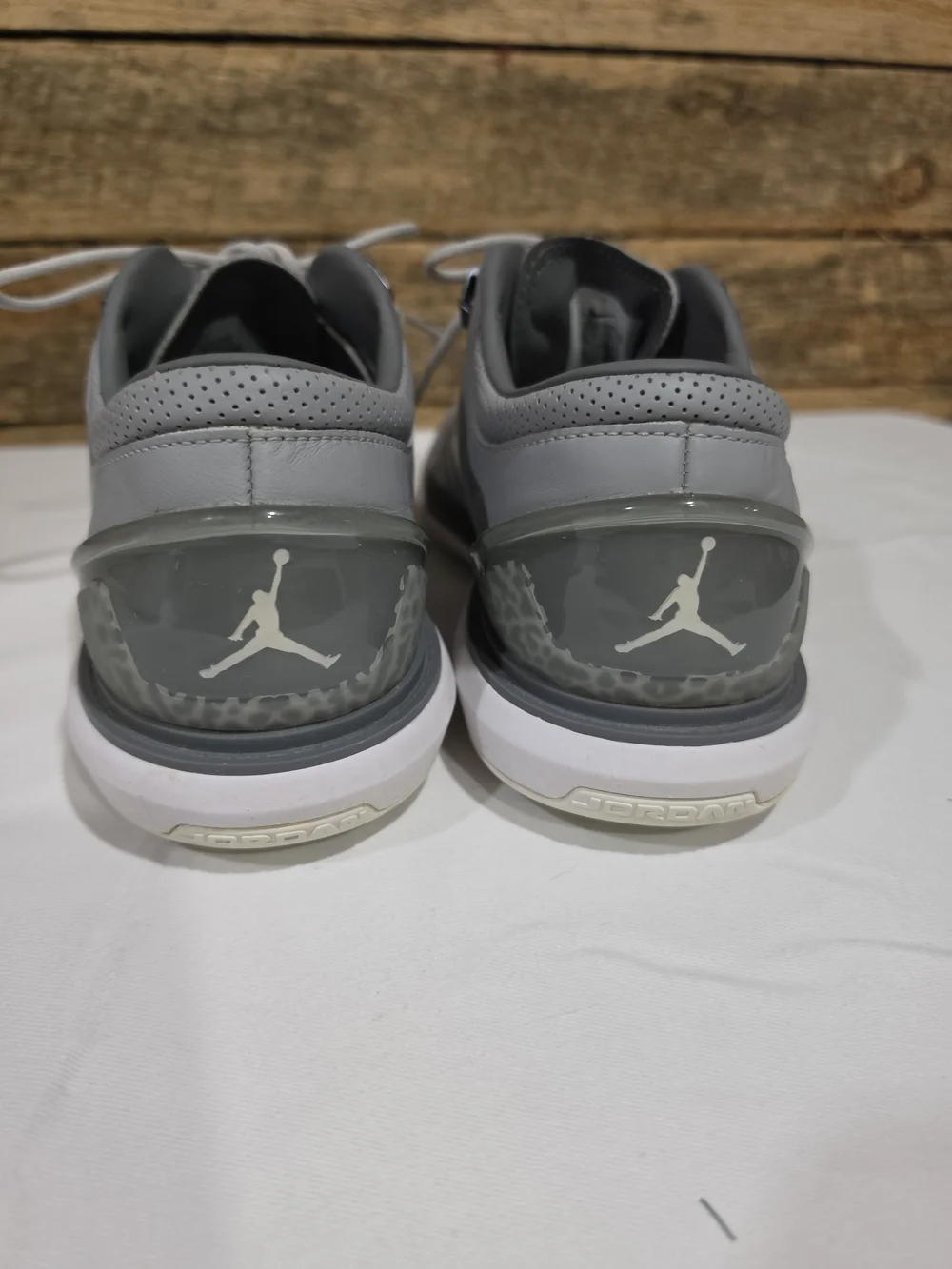 Nike Men's Gray Perforated Leather Oxfords